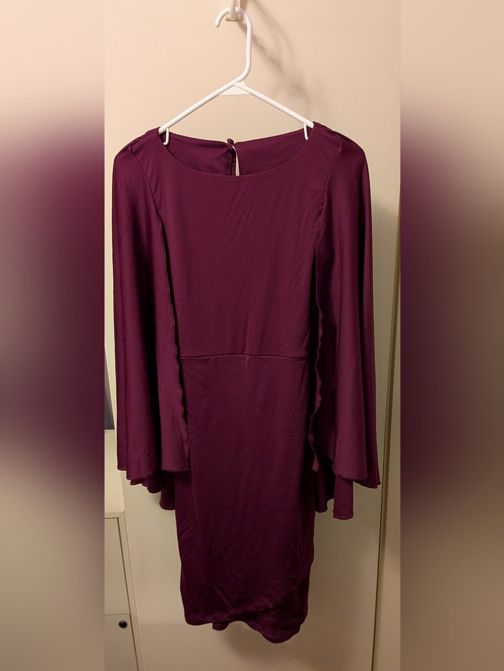 Women’s Plum Long-Sleeve Sheath Dress